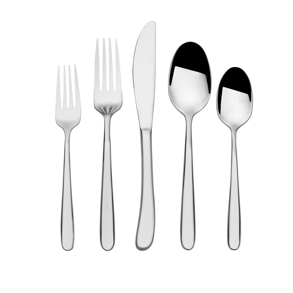 10-Piece Silverware Set, Service for 2, Addica Flatware Cutlery Set