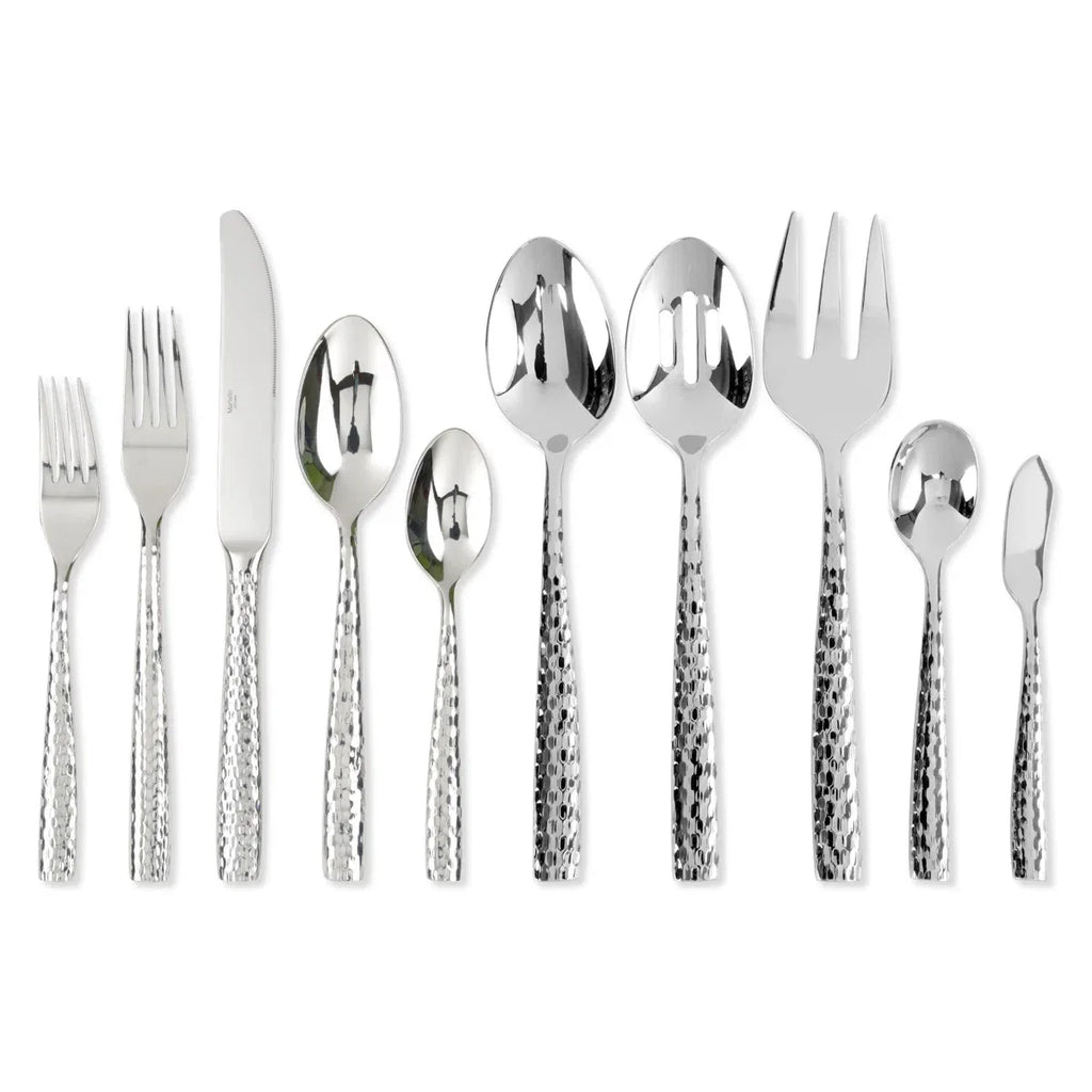 45-Piece Martello Flatware Set, 18/8 Stainless Steel Silverware Cutlery Set