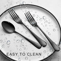 Set of 12, Stainless Steel Dinner Forks and Spoons Silverware Set, Heavy-Duty F